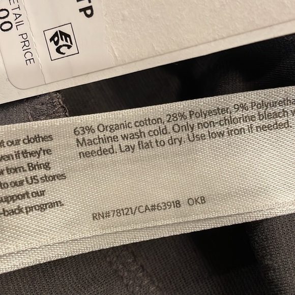 Eileen Fisher wide leg capris xxs slate gray NWT - Picture 8 of 8